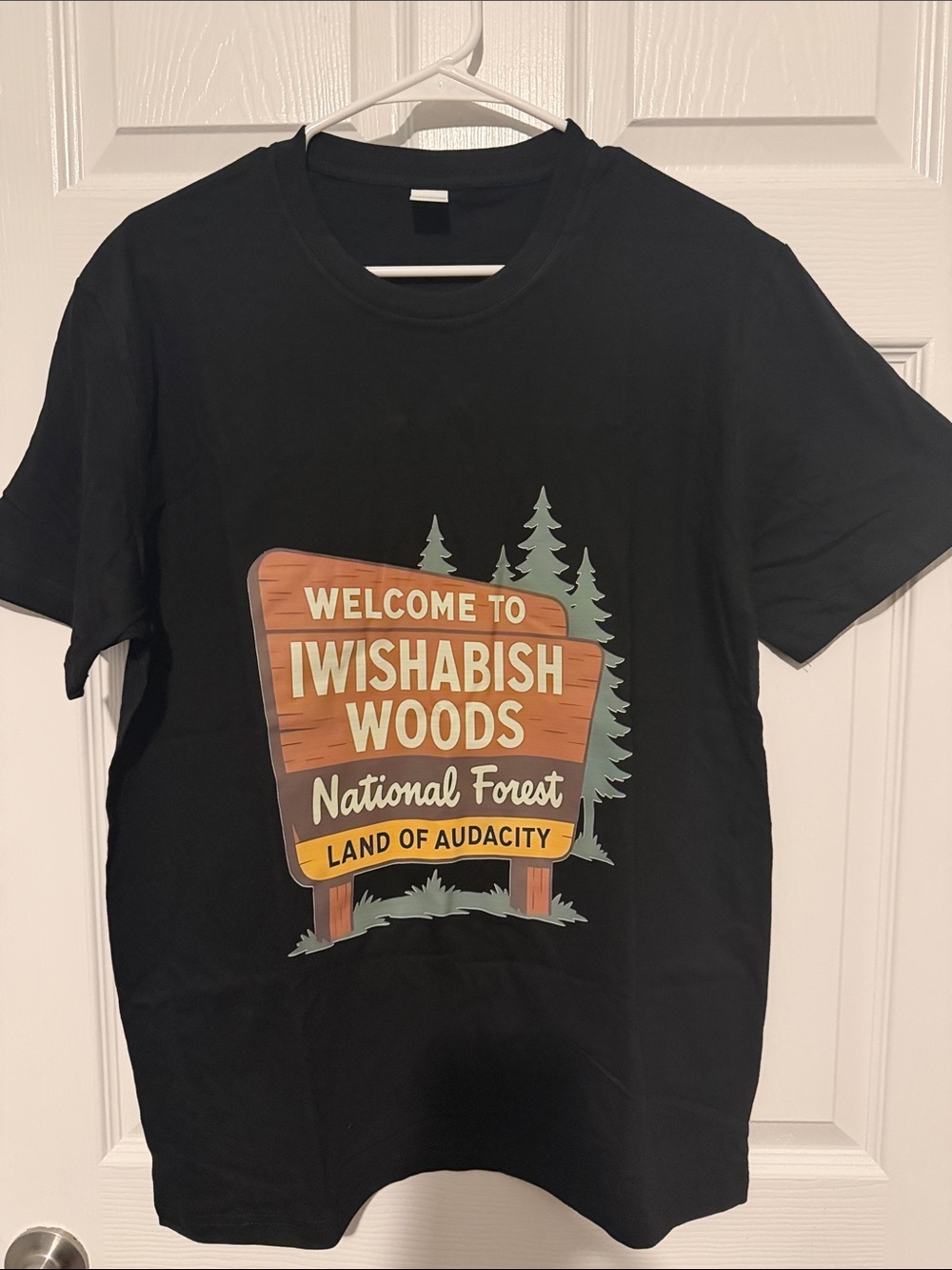 Iwishabish Woods Graphic Tee - Black